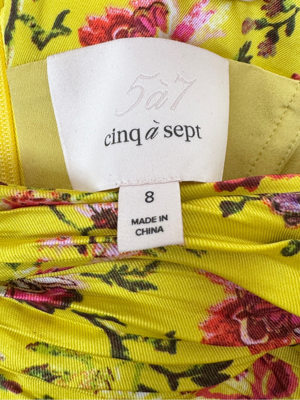 NWT Cinq à Sept Provence Katz Ruched Midi Dress sz 8 000/294 - Picture 8 of 16